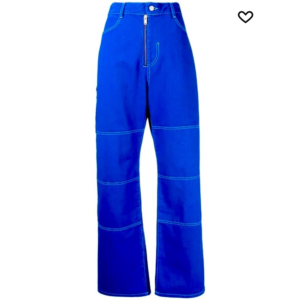 Dion Lee blue panelled straight-leg cut jeans! Brand New with tags size 30